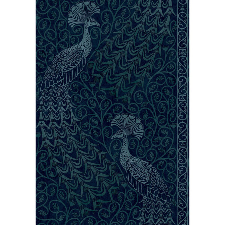 Pavo Parade M Petrol/Ink by Cole & Son Wallcovering COLE & SON PEARWOOD PAPER - 100% United Kingdom - Horizontal: 20.5 and Vertical: 30 20.5 - Fabric Carolina -