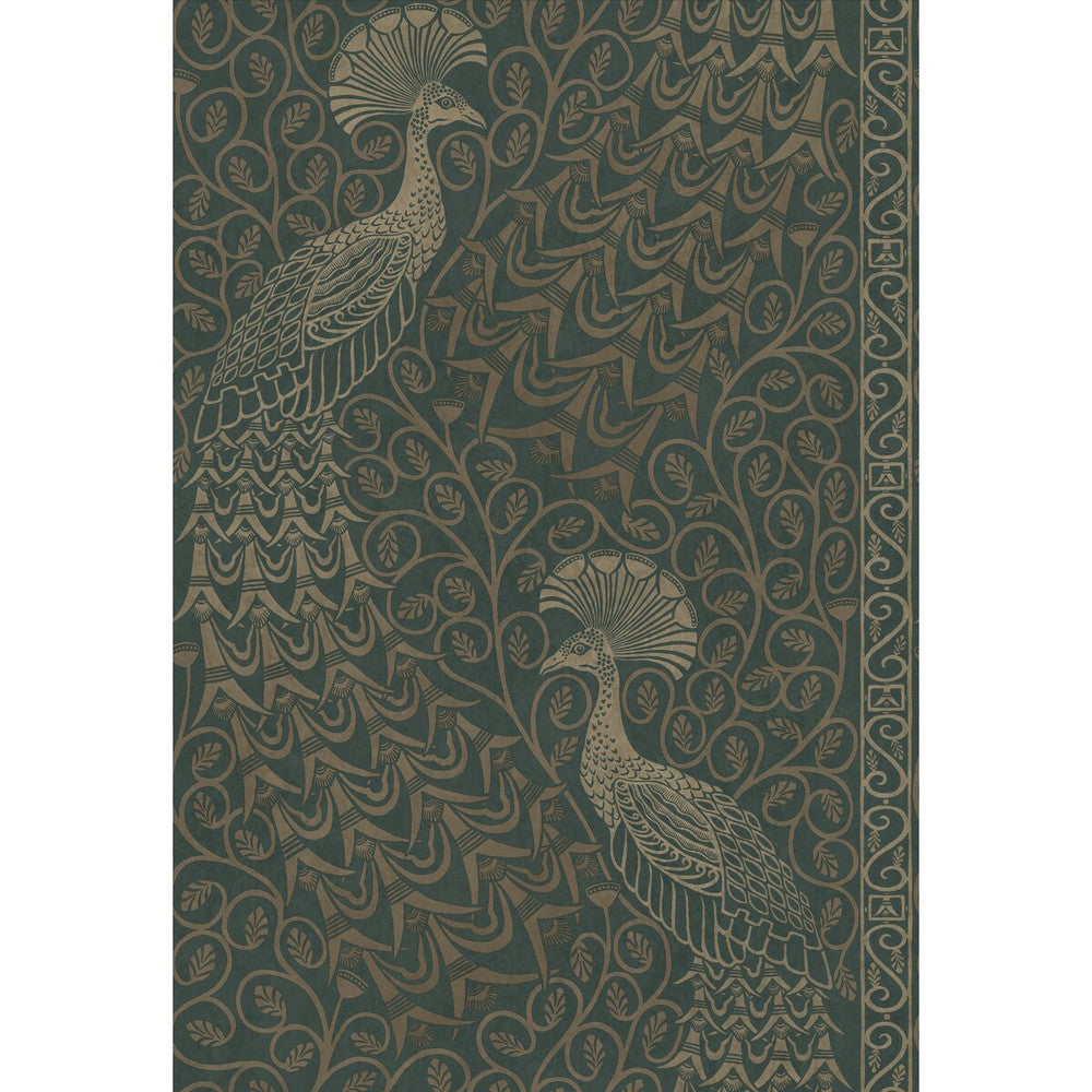 Pavo Parade Mgilver/Green by Cole & Son Wallcovering COLE & SON PEARWOOD PAPER - 100% United Kingdom - Horizontal: 20.5 and Vertical: 30 20.5 - Fabric Carolina -