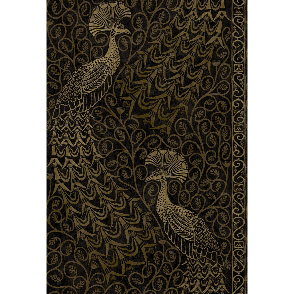 Pavo Parade M Gold/Soot by Cole & Son Wallcovering COLE & SON PEARWOOD PAPER - 100% United Kingdom Horizontal: 20.5 and Vertical: 30 20.5 - Fabric Carolina -