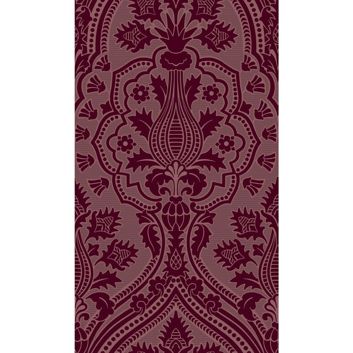 Pugin Palace Flock Claret by Cole & Son Wallcovering COLE & SON PEARWOOD PAPER - 100% United Kingdom Horizontal: 20.5 and Vertical: 35.4 20.5 - Fabric Carolina -