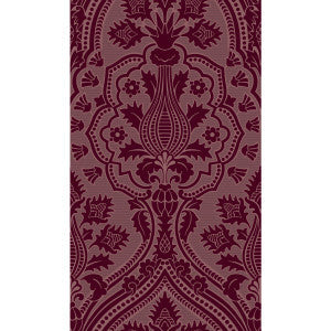 Pugin Palace Flock Claret by Cole & Son Wallcovering