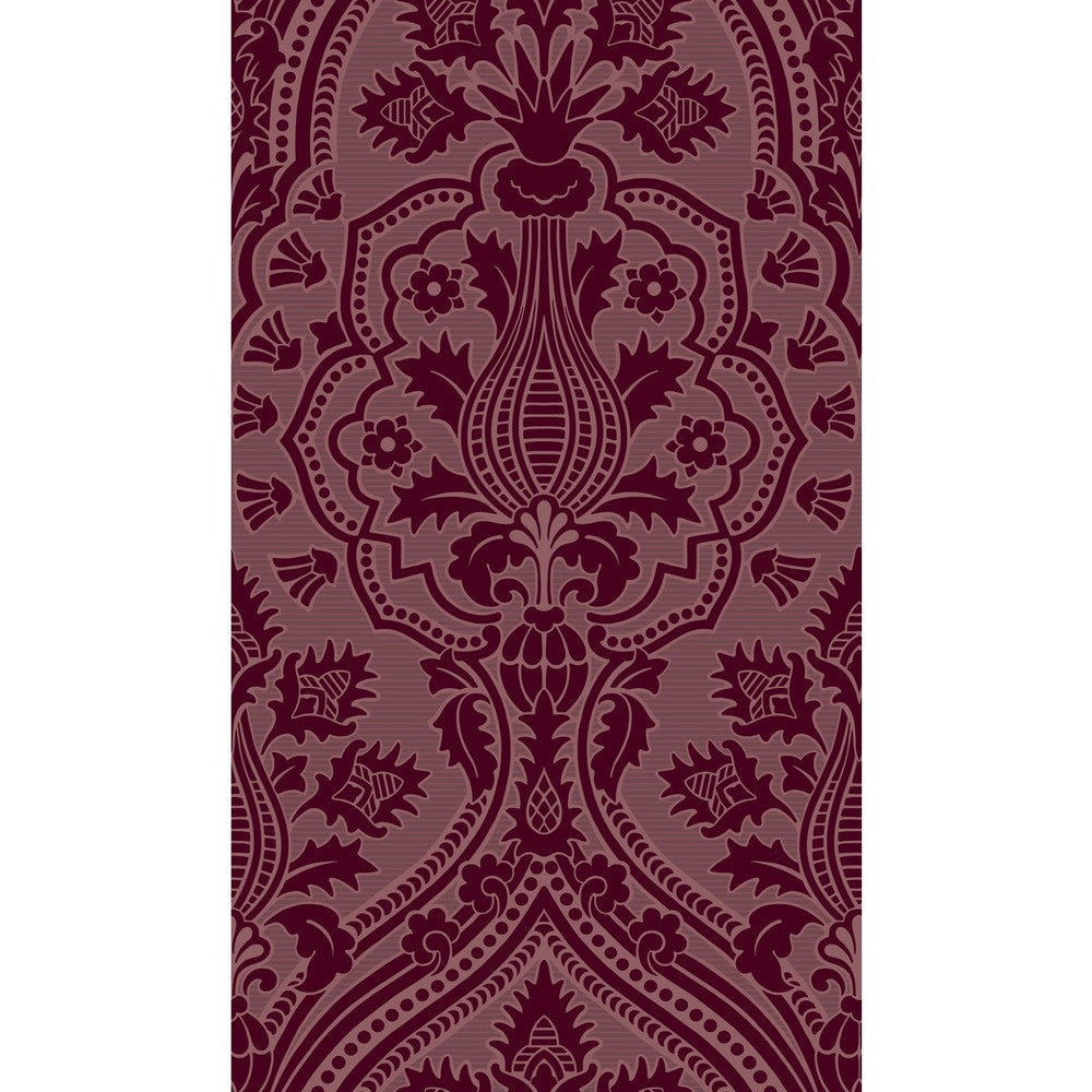 Pugin Palace Flock Claret by Cole & Son Wallcovering Cole & Son Wallcovering Pugin Palace Flock ClaretWallcovering COLE & SON PEARWOOD PAPER - 100% United Kingdom </p><p>Repeat: H: 20.5, V: 35.4 20.5 - Fabric Carolina -