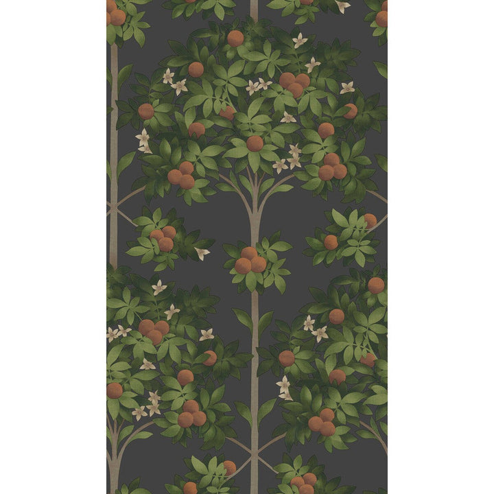 Orange Blossom Orange & Spring Green/Black by Cole & Son Designer Wallcovering COLE & SON SEVILLE NON WOVEN - 100% United Kingdom Horizontal: 20.5 and Vertical: 35.9 20.5 - Swanky Fabrics -
