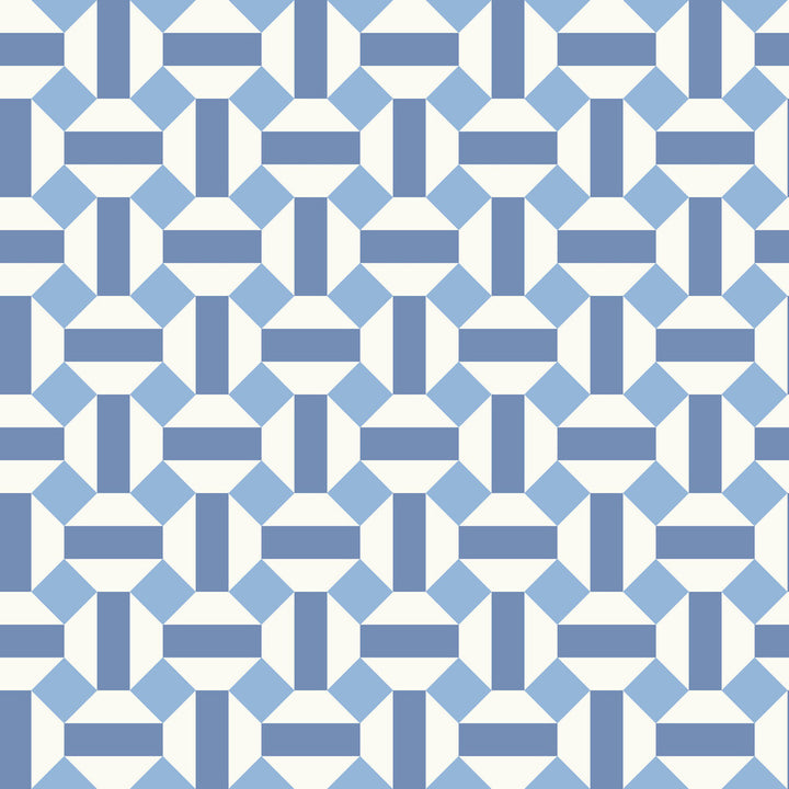 Alicatado Hyacinth On Chalk by Cole & Son Wallcovering COLE & SON SEVILLE NON WOVEN - 100% United Kingdom Horizontal: 20.5 and Vertical: 5.1 20.5 - Fabric Carolina -