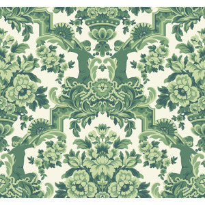Lola Forest Greens On White by Cole & Son Wallcovering
