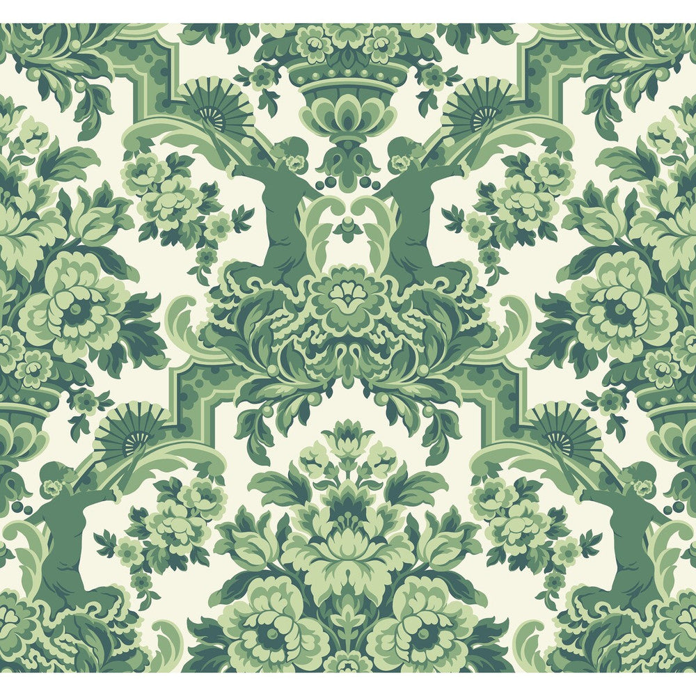 Lola Forest Greens On White by Cole & Son Wallcovering Cole & Son Wallcovering Lola Forest Greens On WhiteWallcovering COLE & SON SEVILLE NON WOVEN - 100% United Kingdom </p><p>Repeat: H: 27, V: 25.2 27 - Fabric Carolina -