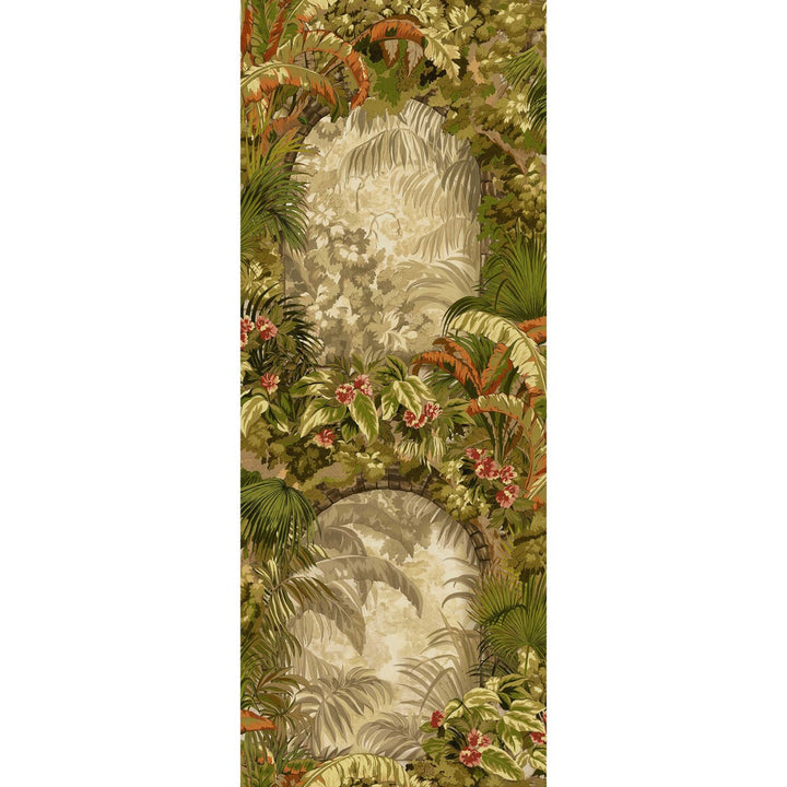 Hispalis Khaki Multi by Cole & Son Wallcovering COLE & SON SEVILLE NON WOVEN - 100% United Kingdom Horizontal: 27.5 and Vertical: 70.8 27.5 - Fabric Carolina -