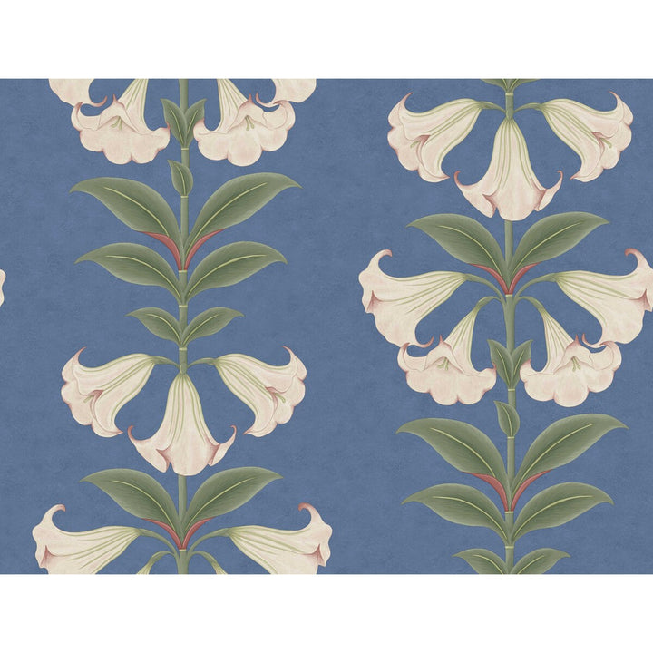 Angels Trumpet Ballet Slipper/Sage/C Sky by Cole & Son Wallcovering COLE & SON SEVILLE NON WOVEN - 100% Georgia Horizontal: 27 and Vertical: 20.5 27 - Fabric Carolina -
