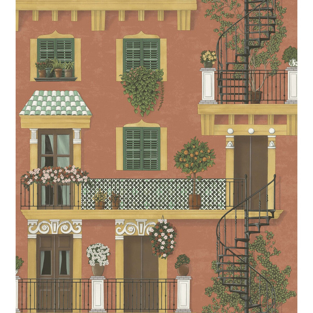 Alfaro Ochre/Racing Car Green/Terracotta by Cole & Son Wallcovering Cole & Son Wallcovering Alfaro Ochre/Racing Car Green/TerracottaWallcovering COLE & SON SEVILLE NON WOVEN - 100% United Kingdom </p><p>Repeat: H: 27, V: 30 27 - Fabric Carolina -