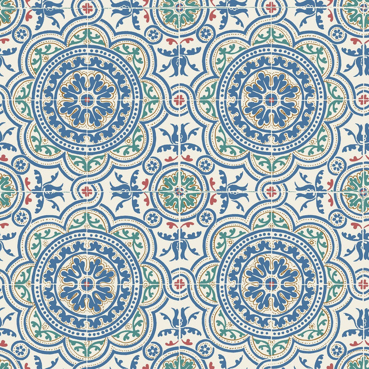 Piccadilly Denim & Rouge On Chalk by Cole & Son Wallcovering COLE & SON SEVILLE NON WOVEN - 100% United Kingdom Horizontal: 20.8 and Vertical: 20.8 20.8 - Fabric Carolina -