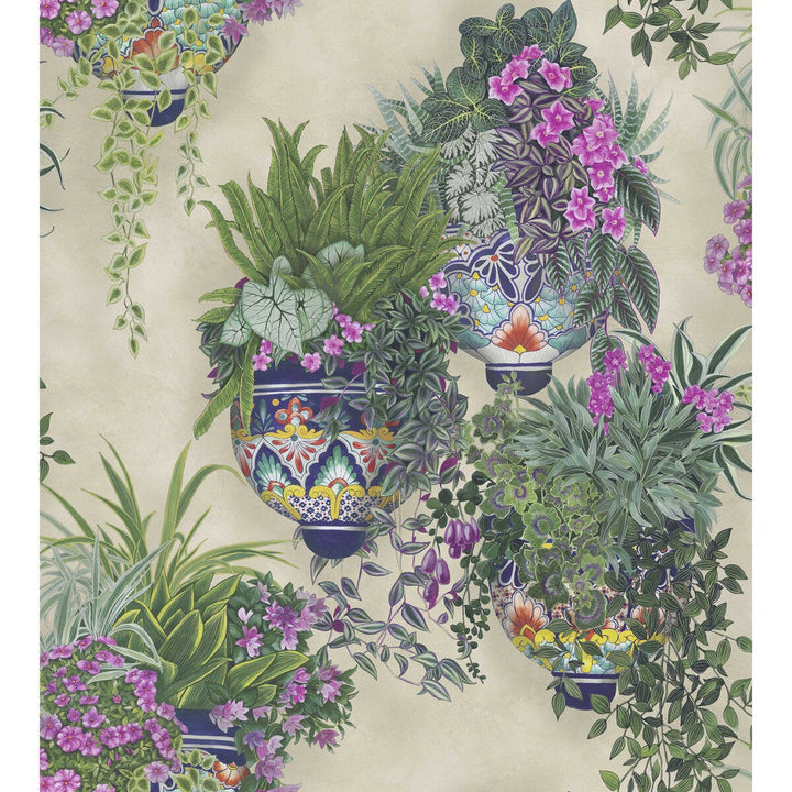 Talavera Magenta & Spring Greens On Stone by Cole & Son Wallcovering Cole & Son Wallcovering Talavera Magenta & Spring Greens On StoneWallcovering COLE & SON SEVILLE NON WOVEN - 100% United Kingdom </p><p>Repeat: H: 27, V: 30 27 - Fabric Carolina -