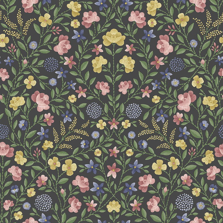 Court Embroidery Y,R&Hb/C by Cole & Son Wallcovering COLE & SON HISTORIC ROYAL PALACES-GREAT MASTERS NON WOVEN - 100% United Kingdom Horizontal: 20.5 and Vertical: 20.5 20.5 - Fabric Carolina -