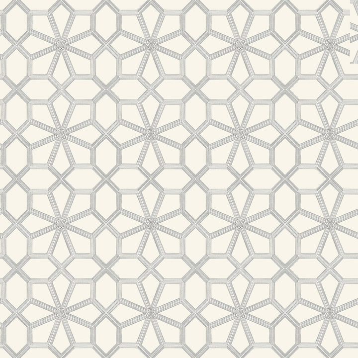 Wolsey Stars Soot On Snow by Cole & Son Wallcovering COLE & SON HISTORIC ROYAL PALACES-GREAT MASTERS NON WOVEN - 100% United Kingdom Horizontal: 20.5 and Vertical: 20.5 20.5 - Fabric Carolina -