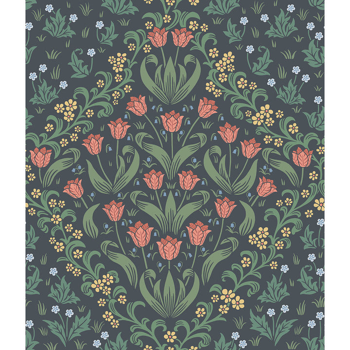 Tudor Garden Ro&Fgrn/Char by Cole & Son Wallcovering COLE & SON HISTORIC ROYAL PALACES-GREAT MASTERS NON WOVEN - 100% United Kingdom Horizontal: 20.5 and Vertical: 24 20.5 - Fabric Carolina -
