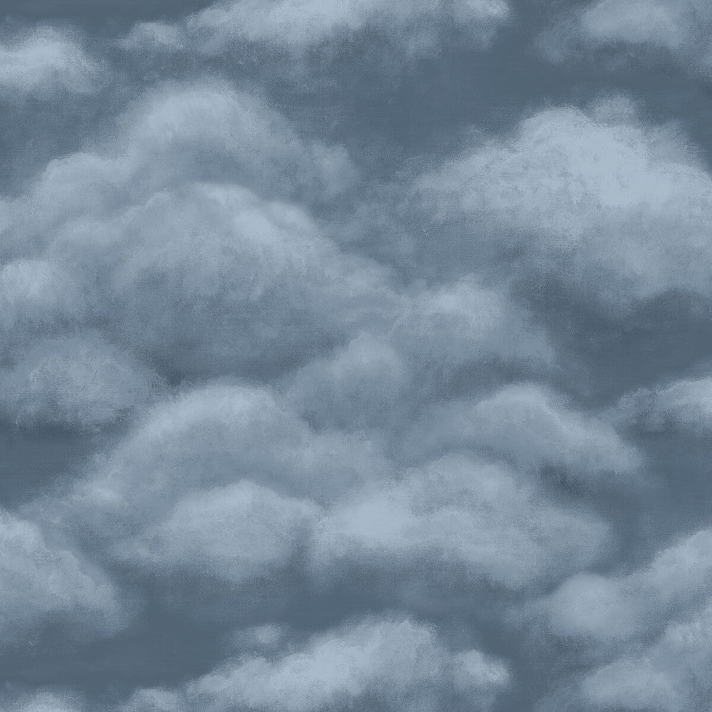 Fresco Sky Midnight by Cole & Son Wallcovering COLE & SON HISTORIC ROYAL PALACES-GREAT MASTERS NON WOVEN - 100% United Kingdom Horizontal: 27 and Vertical: 25.2 27 - Fabric Carolina -