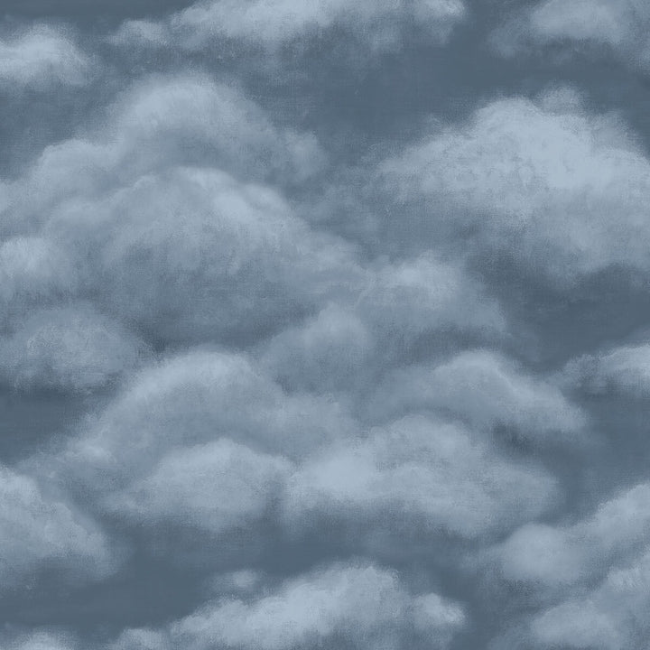 Fresco Sky Midnight by Cole & Son Wallcovering COLE & SON HISTORIC ROYAL PALACES-GREAT MASTERS NON WOVEN - 100% United Kingdom Horizontal: 27 and Vertical: 25.2 27 - Fabric Carolina -