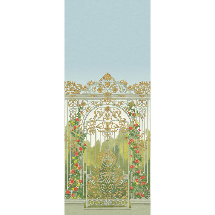 Tijou Gate Sgrn,Soli&Roug by Cole & Son Wallcovering COLE & SON HISTORIC ROYAL PALACES-GREAT MASTERS NON WOVEN - 100% United Kingdom Horizontal: 55.1 and Vertical: 137.8 55.1 - Fabric Carolina -