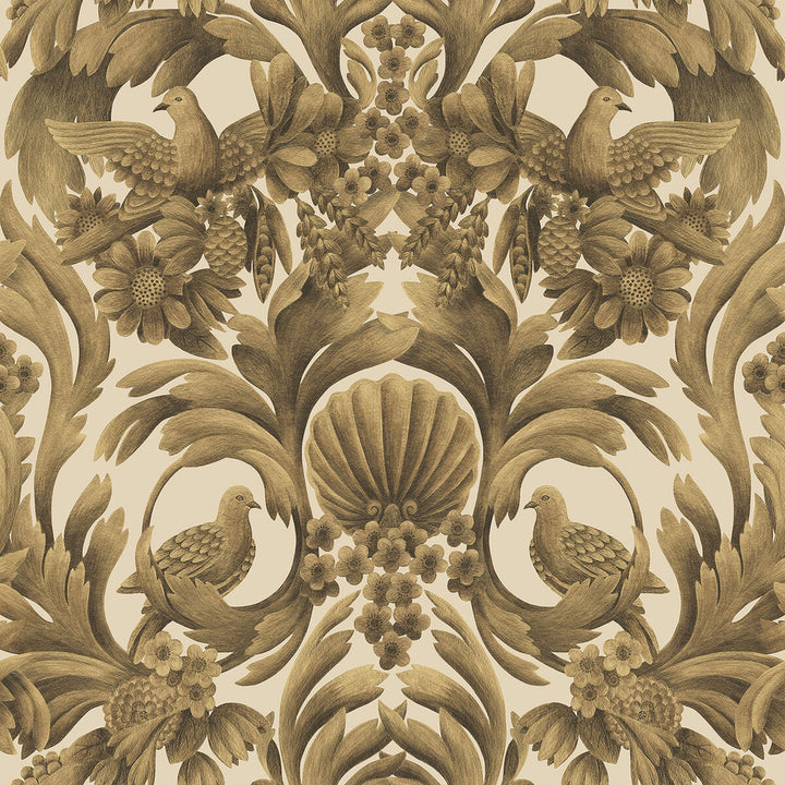 Gibbons Carving Mgld/Sand by Cole & Son Wallcovering COLE & SON HISTORIC ROYAL PALACES-GREAT MASTERS NON WOVEN - 100% United Kingdom Horizontal: 27 and Vertical: 27 27 - Fabric Carolina -