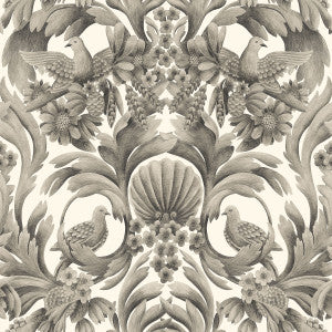 Gibbons Carving Soot/Ston by Cole & Son Wallcovering