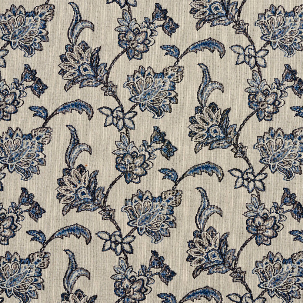 1191 Persian Blue by Charlotte Fabric Ring Book Page #3A 39% Cotton, 38% Polyester, 23% Olefin Canada Exceeds 100,000 Wyzenbeek Rubs (Heavy Duty) </p><p>Repeat: Horizontal: 14" x Vertical: 7" 54 Inches - Fabric Carolina -