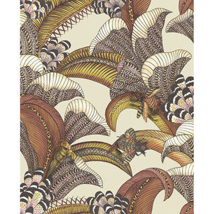 Hoopoe Leaves Crimson by Cole & Son Wallcovering