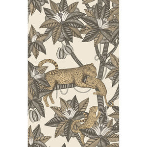 Satara Soot&Metgld/Linen by Cole & Son Wallcovering
