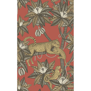 Satara Soot&Metgld/Rouge by Cole & Son Wallcovering