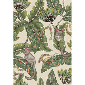 Bush Baby Sge&Chrt/Prchmnt by Cole & Son Wallcovering