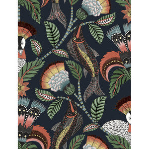 Nene Tangerine Ink by Cole & Son Wallcovering