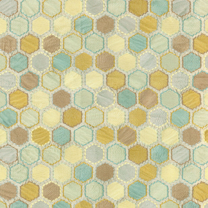 Gem Market Emb Mineral 120190 by Iman Home Fabric - 76% Rayon 24% Polyester CHINA Horizontal: 13.25 and Vertical: 11.25 57'' Base 52.5'' Emb - Fabric Carolina -