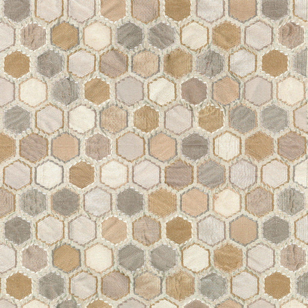 Gem Market Emb Alabaster 120192 by Iman Home Fabric TALES OF THE TRADE WINDS BASE:100% Polyester EMBROID:100% Rayon CHINA Horizontal: 13.25" and Vertical: 11.25" 57" - Fabric Carolina -