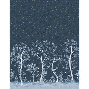 Seasonal Woods Midnight 120/6025.CS.0 by Cole & Son Wallcovering