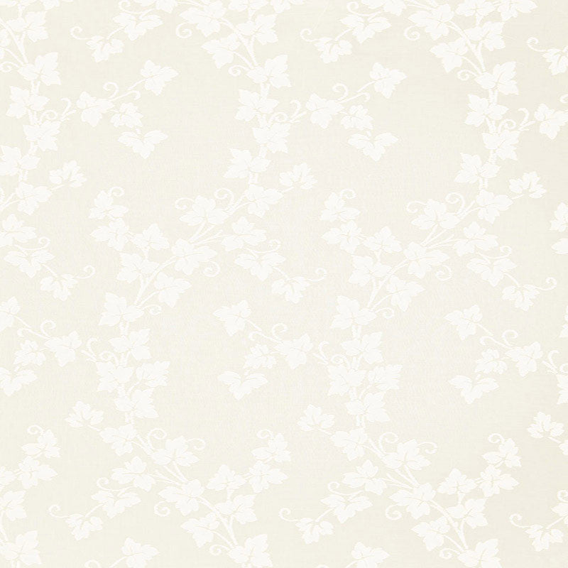 Madras Ivy Ivory 12150 by Schumacher Designer Fabric RADIANCE SHEERS See Sample UNITED KINGDOM TO BE DETERMINED </p><p>Repeat: Horizontal: 11 1/2" (29CM) and Vertical: 34 1/2" (88CM) 67 1/2" WIDE (171CM) - Swanky Fabrics -