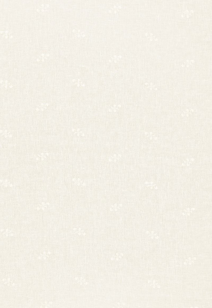 Vale Embroidered Sheer Ivory 12230 by Schumacher Fabric Country-Chic 95% Linen, 5% Viscose - Horizontal: 7.75 and Vertical: 5.25 129.25 - Fabric Carolina -