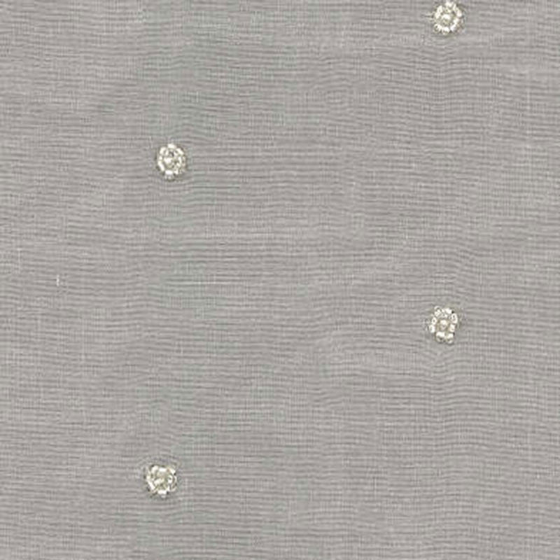 Enchanted Beaded Organza Ivory 12340 by Schumacher Designer Fabric BRIGHTON SHEERS See Sample INDIA TO BE DETERMINED </p><p>Repeat: Horizontal: 3 1/4" (8CM) and Vertical: 6" (15CM) 54" WIDE (137CM) - Swanky Fabrics -