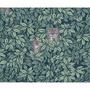 Foglie E Civette Viridian 123/11051.CS.0 by Cole & Son Wallcovering