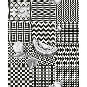 Frutta E Geometrico Black 123/6030.CS.0 by Cole & Son Wallcovering