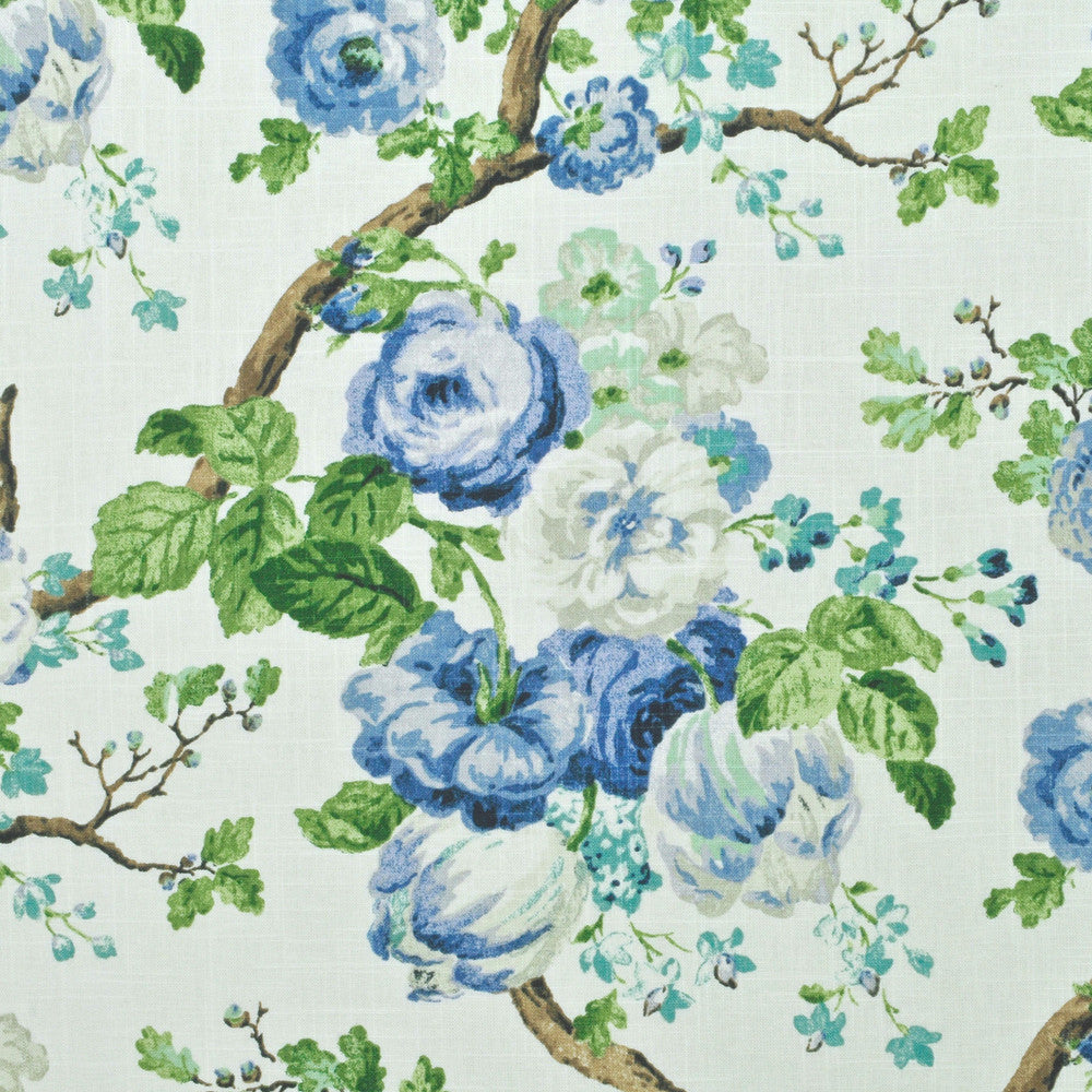 Manor House Porcelain 1 by P Kaufmann Fabrics Fabric