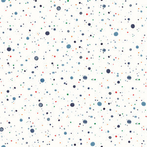 Splatter Navy Peel & Stick Mural by 750 Home