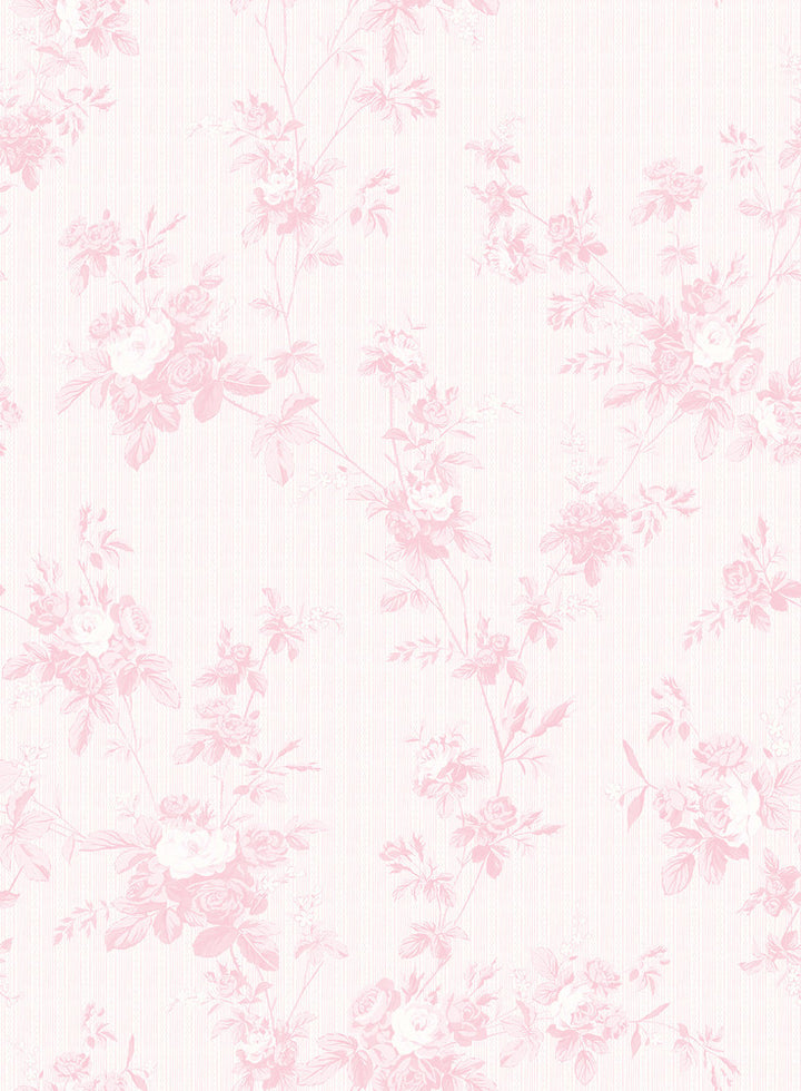 Floral Toile Blush Peel & Stick Mural by 750 Home Web Peel & Stick Murals Safe for walls, leaves no sticky residue behind Peel and stick to apply, pull up to remove Peel & Stick 0 - Fabric Carolina -