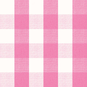 Buffalo Check Bright Pink Peel & Stick Mural by 750 Home