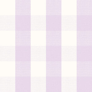 Buffalo Check Lavender Peel & Stick Mural by 750 Home