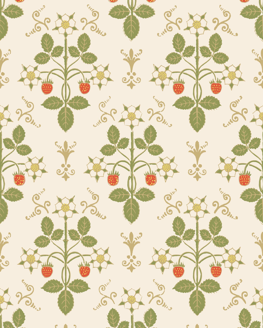 Poppy/Green By Cole & Son Wallcovering