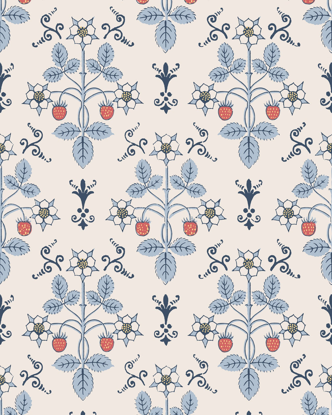 Blue/Cream By Cole & Son Wallcovering