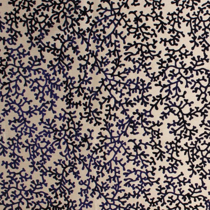 Coral Splendor Navy by RM CoCo Fabric