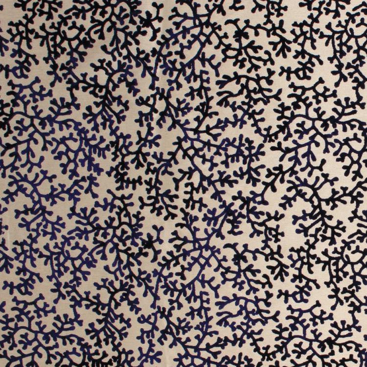 Coral Splendor Navy by RM CoCo Fabric