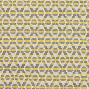 Step Up Trellis Gold Gray by RM CoCo Fabric