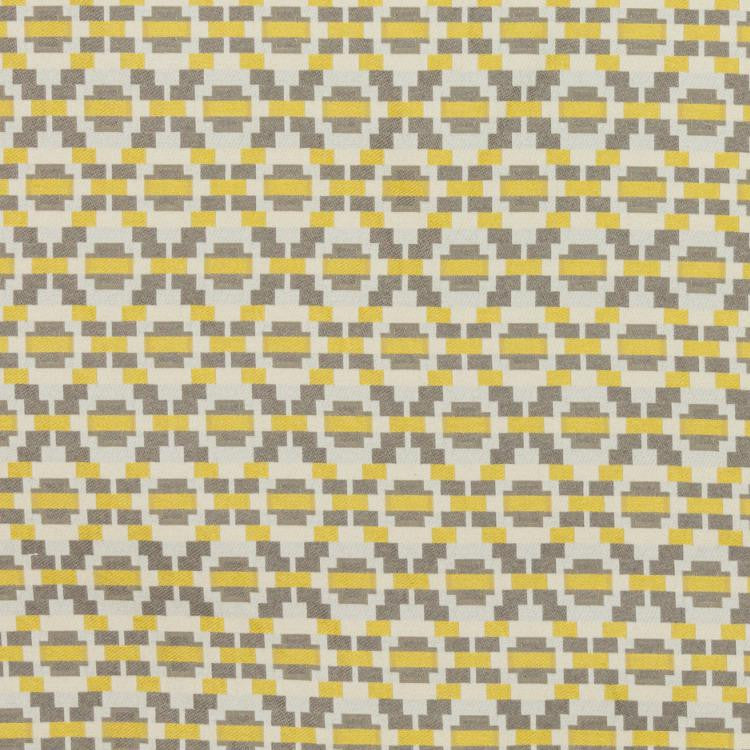 Step Up Trellis Gold Gray by RM CoCo Fabric