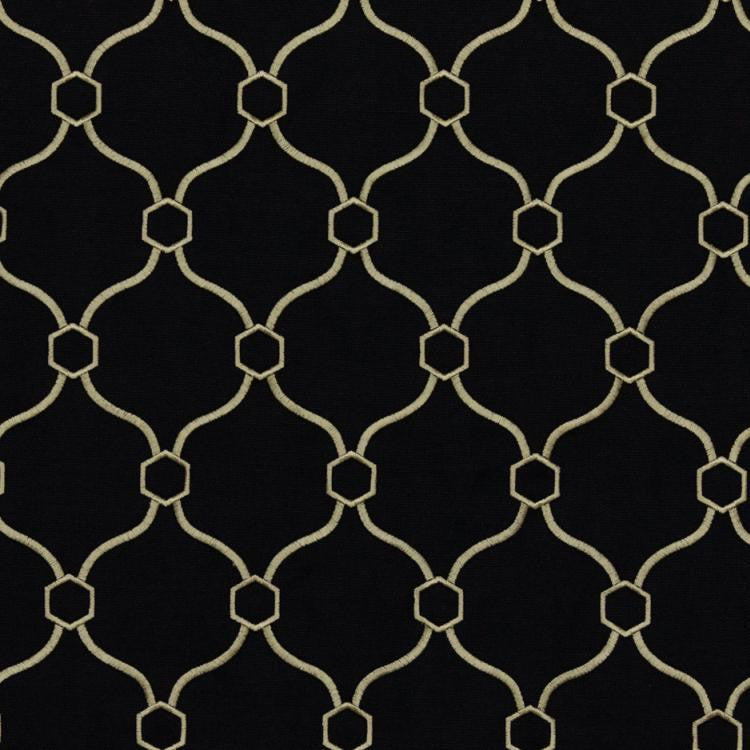 Picardie Trellis Ebony by RM CoCo Fabric
