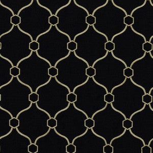Picardie Trellis Ebony by RM CoCo Fabric